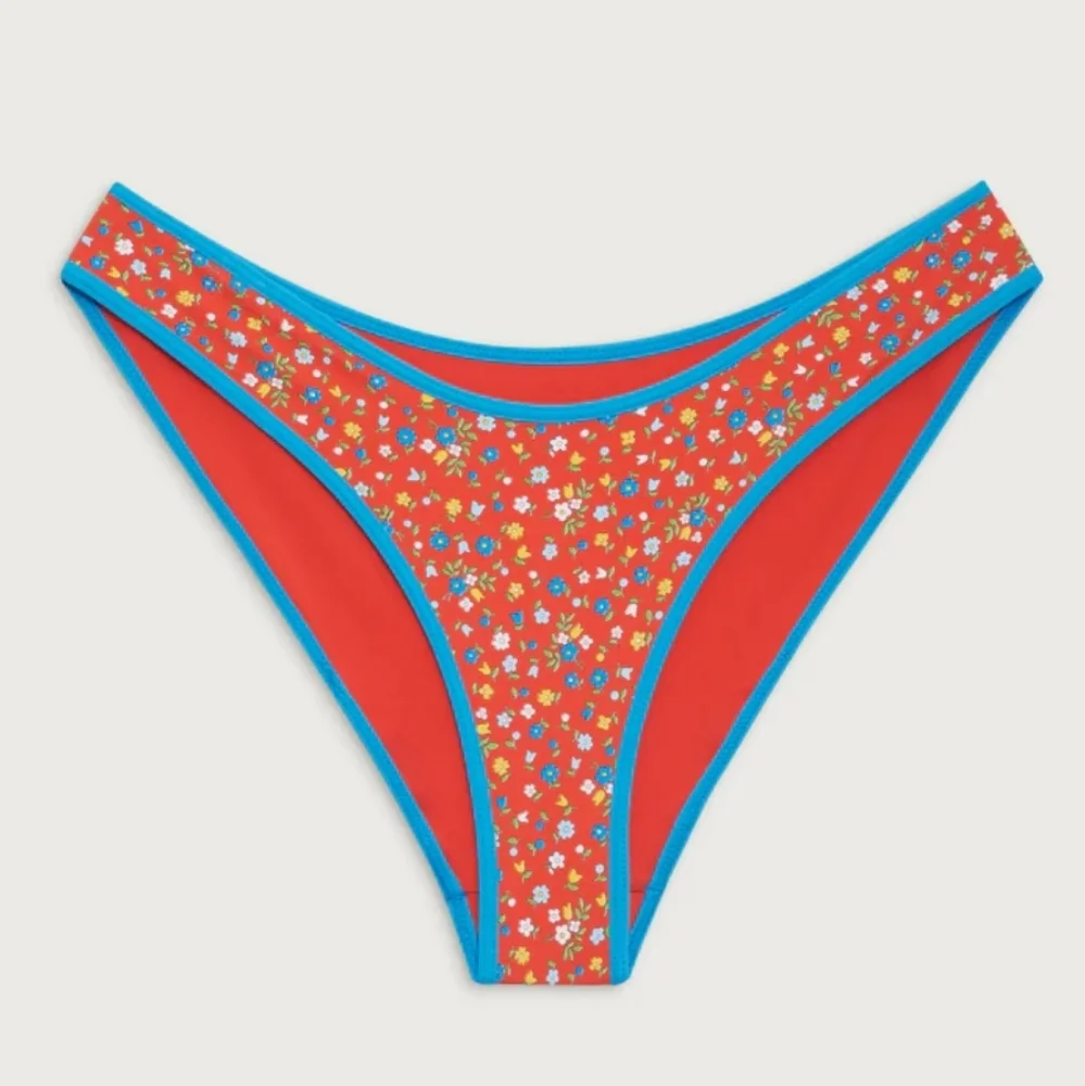 New!Frankie's Bikinis Dove‎ Floral Bikinis Bottoms